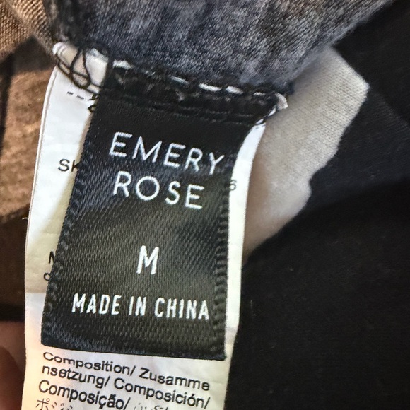 Emery Rose Black White Striped Maxi Dress Adjustable Strap Size M - Picture 5 of 5